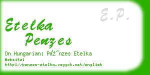 etelka penzes business card